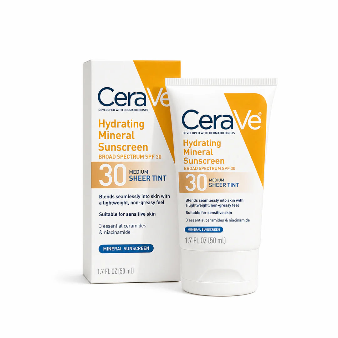 CeraVe Hydrating Mineral Sunscreen SPF 30 – Buy 1 Get 1 Free