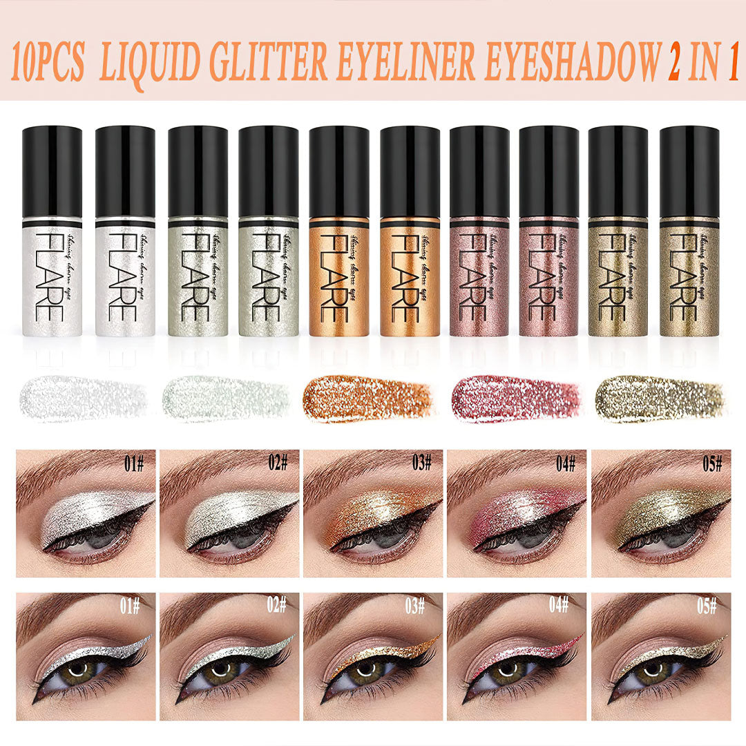 Liquid Glitter Eyeshadow Eyeliner 2 in _ 10 different colours