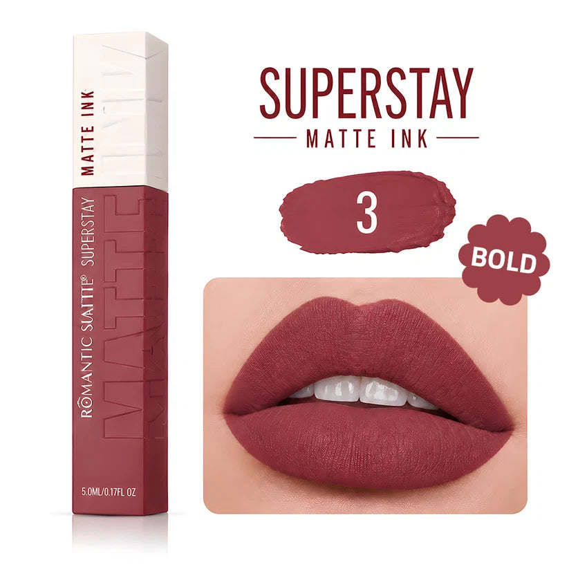 SuperStay Matte ink 3 pieces offer from Romantic Matte -50% OFF