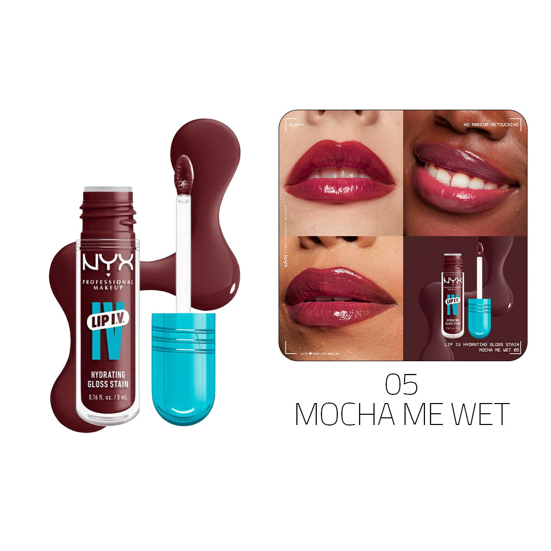 NYX Lip I.V. Hydrating Gloss Stain – Buy 1 Get 1 Free