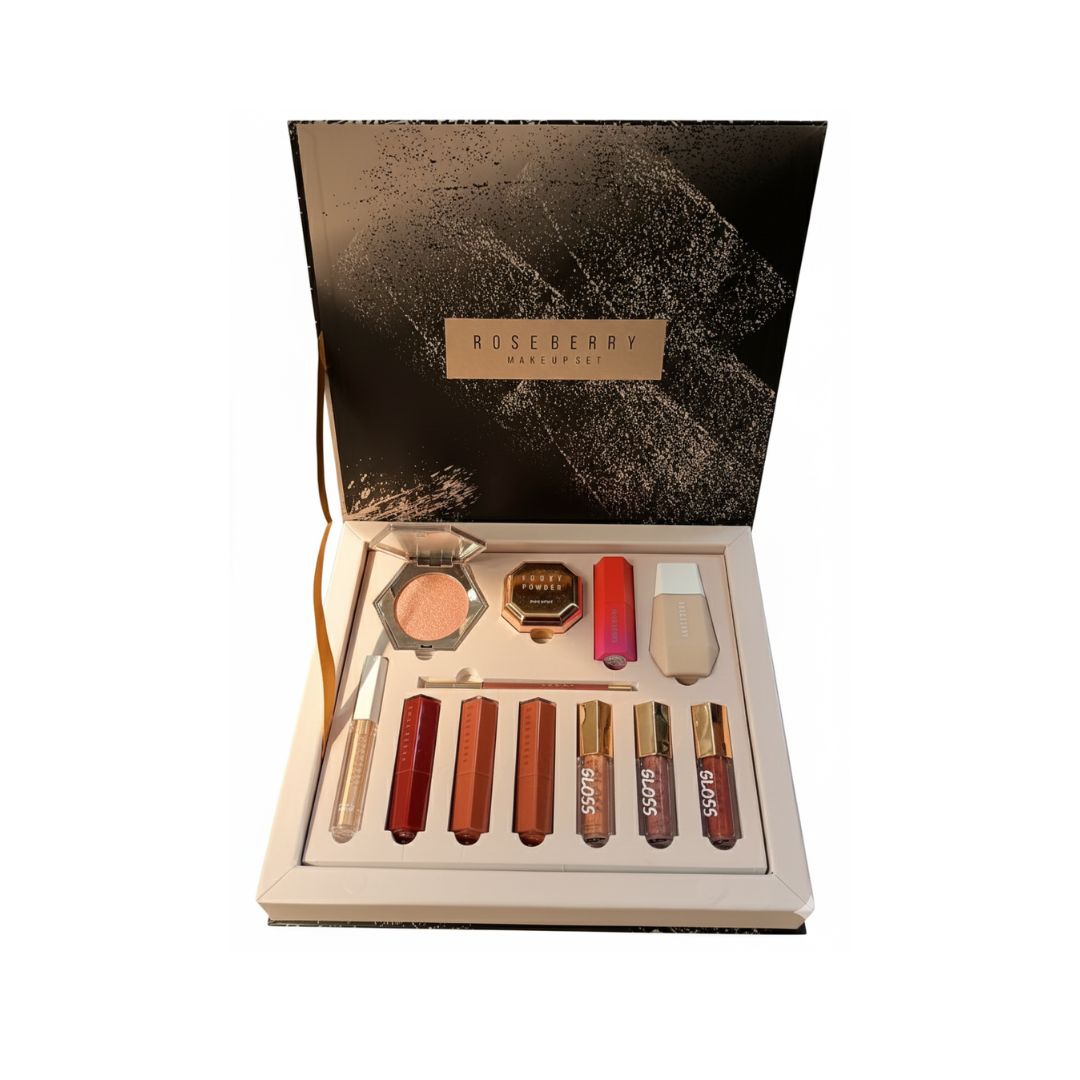 Rose berry makeup set _ 12 Pieces