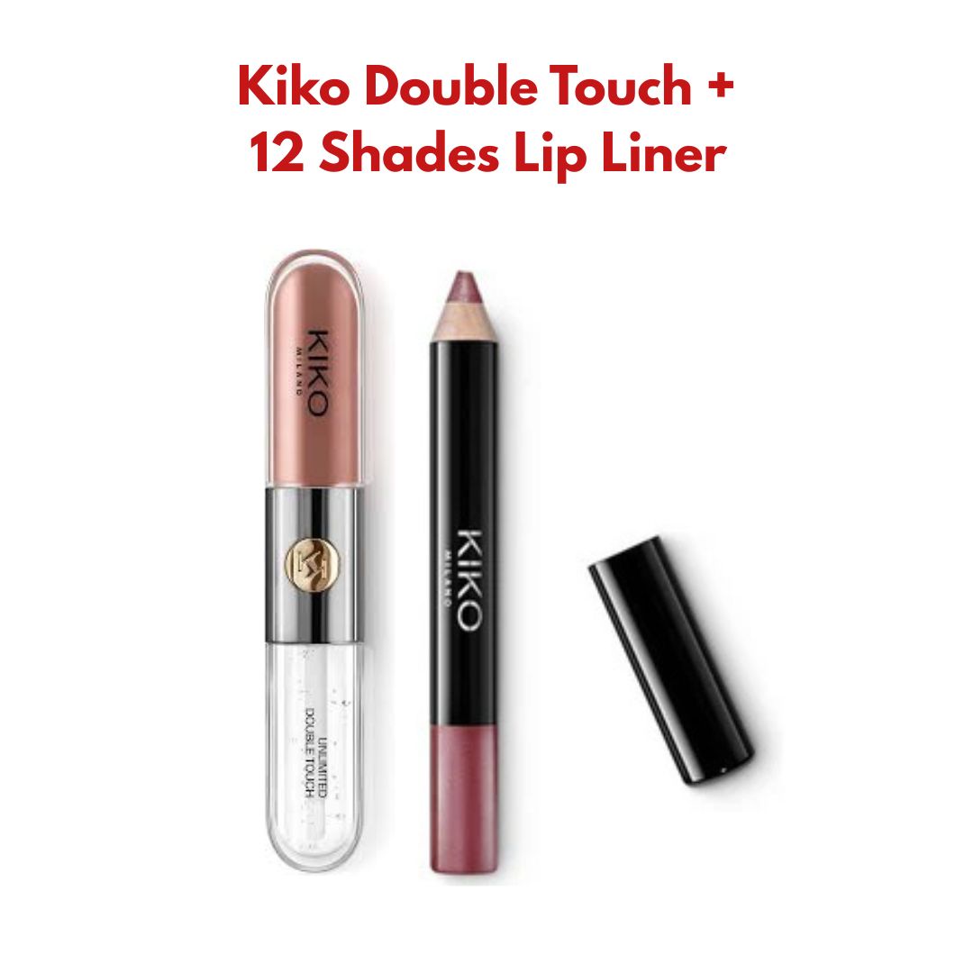 Kiko Lip Combo-(Double Touch 103 + 12 Shades Lip Liner)