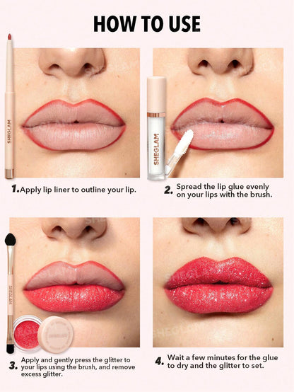 Sheglam Lip Dazzler Glitter Kit -70% OFF