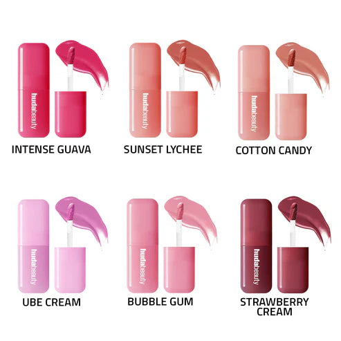 Huda Beauty Mascara, Blush & Lipgloss Trio – 50% OFF