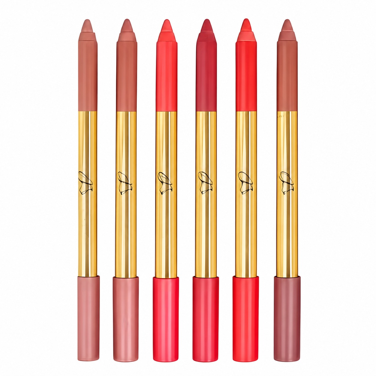 Lip Combo (Kiko Double Touch 103 + 6 Shades Lip Liner Golden Rose)