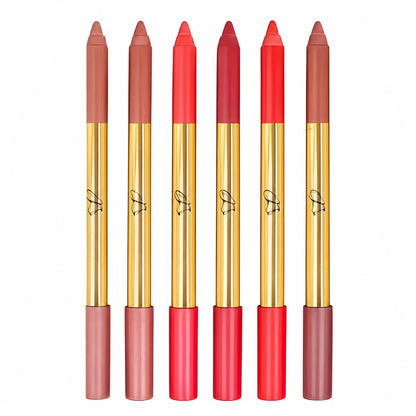 Lip Combo (Kiko Double Touch 103 + 6 Shades Lip Liner Golden Rose)