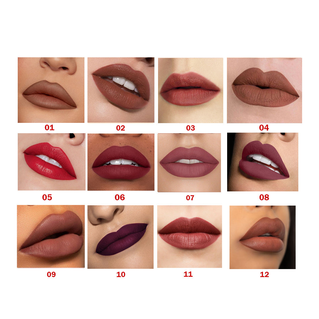 Golden rose lipstick  _ 12 different colours