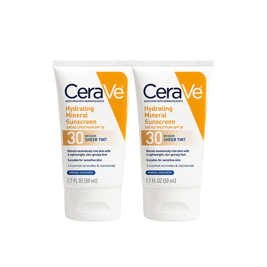 CeraVe Hydrating Mineral Sunscreen SPF 30 – Buy 1 Get 1 Free