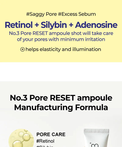numbuzin - No. 3 Pore Reset Ampoule Shot