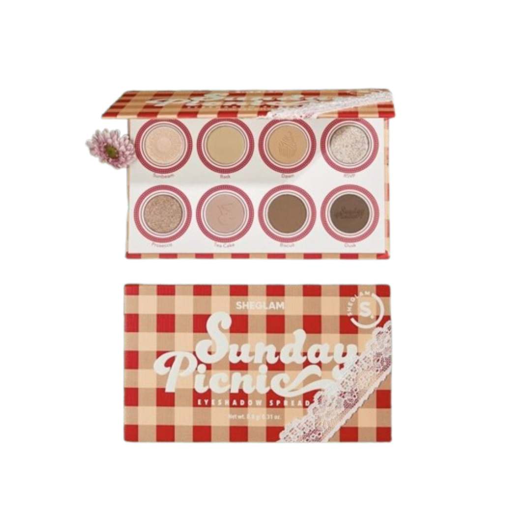 Sheglam Sunday picnic eyeshadow spread